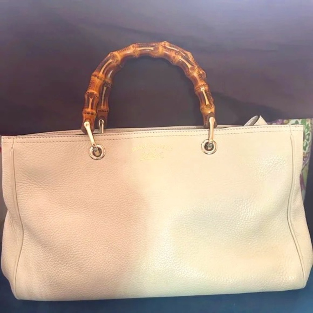 FLASH SALE ⚡️Gucci Leather Bag with Bamboo Handles
